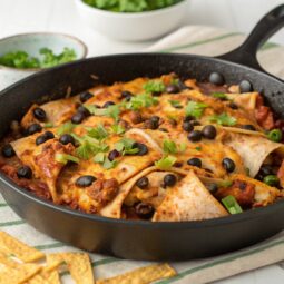 Chicken and Black Bean Enchilada Skillet