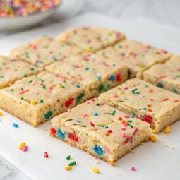 Sheet Pan Funfetti Cookie Bars