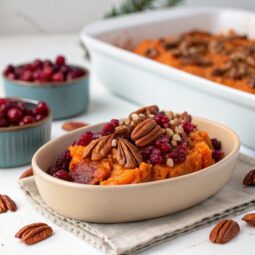 Cranberry Pecan Sweet Potato Bake