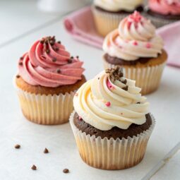 Neapolitan Cupcakes