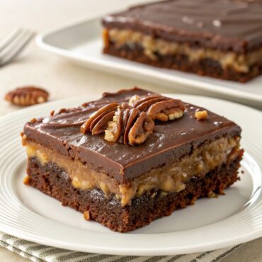 Turtle Texas Sheet Cake