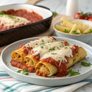 Chicken Parmesan Manicotti