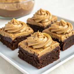 Brownies with Peanut Butter Buttercream Frosting