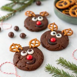 Chocolate Reindeer Cookies