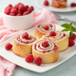 Mini Raspberry Rolls