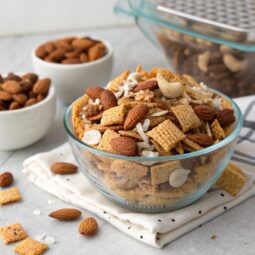 Gooey Almond and Coconut Chex Mix