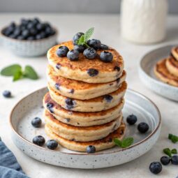 Blueberry Protein Pancakes
