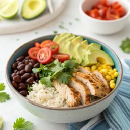 Instant Pot Healthy Chicken Burrito Bowls