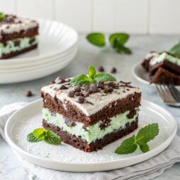 Thin Mint Poke Cake
