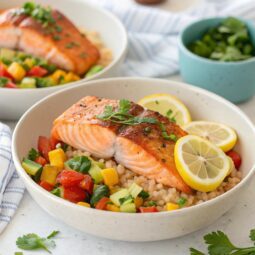 Instant Pot Salmon Bowls