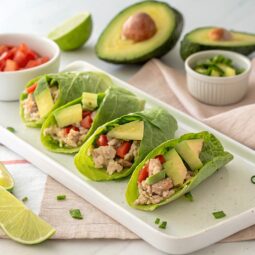 Avocado Tuna Lettuce Wraps