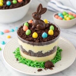 Easter Bunny Pudding Dirt Cake