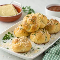 Easy Parmesan Knots