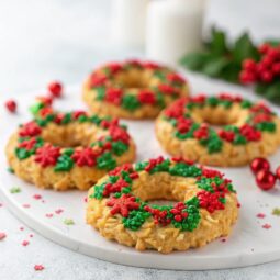 Cornflake Christmas Wreath Cookies
