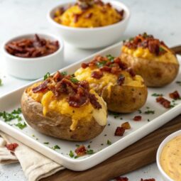 Slow Cooker Bacon Cheese Potatoes