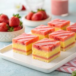 Strawberry Lemonade Cake Mix Bars