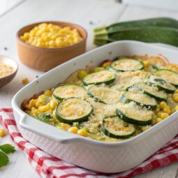 Zucchini Corn Parmesan Bake