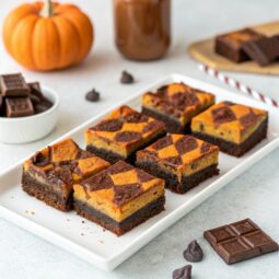 Chocolate Pumpkin Chess Squares