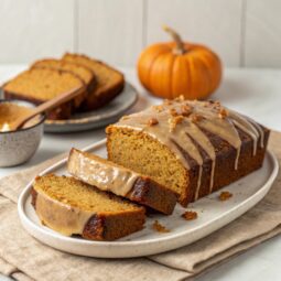 Pumpkin Bread with Maple Glaze