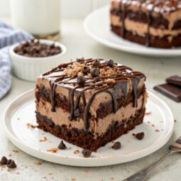 Hot Fudge Chocolate Poke Cake