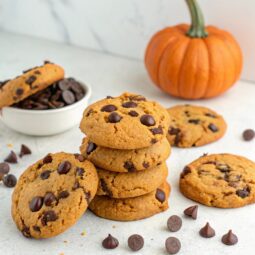 Protein Pumpkin Chocolate Chip Cookies