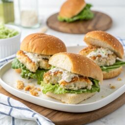 Instant Pot Chicken Caesar Sandwiches