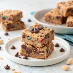 Monster Cookie No Bake Bars