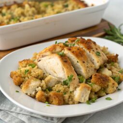Savory Chicken and Stuffing Bake