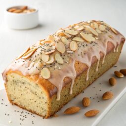 Glazed Almond Poppy Seed Bread