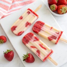 Strawberry Cheesecake Popsicles