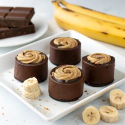 Frozen Chocolate Peanut Butter Banana Bites