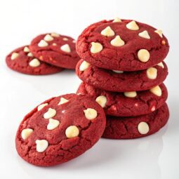 Red Velvet White Chocolate Chip Cookies