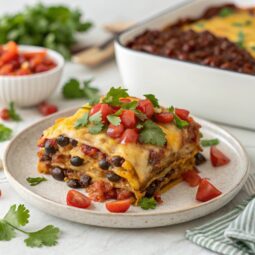 Instant Pot Three Bean Enchilada Casserole