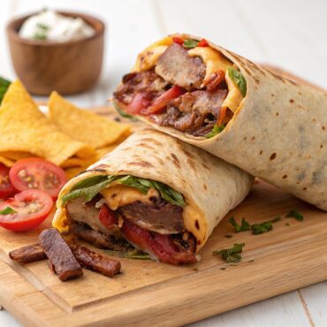 Bacon Philly Cheesesteak Wraps