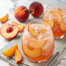 Sparkling Peach Punch Drink