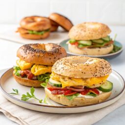 Bagel Breakfast Sandwiches (Freezer Meal)