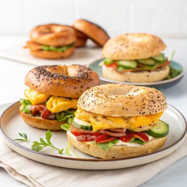 Bagel Breakfast Sandwiches (Freezer Meal)