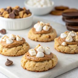Fluffernutter Cookies (Avalanche Cookies)