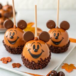 Halloween Mickey Mouse Caramel Apples
