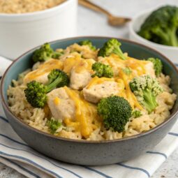 Instant Pot Cheesy Broccoli Chicken and Rice