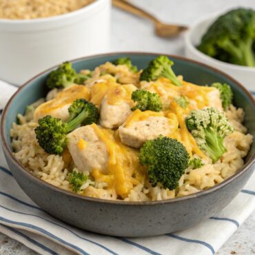 Instant Pot Cheesy Broccoli Chicken and Rice