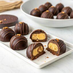 Homemade Reese’s Peanut Butter Cup Truffles
