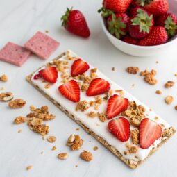Strawberry Granola Yogurt Bark