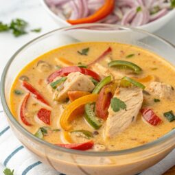 Instant Pot Creamy Chicken Fajita Soup