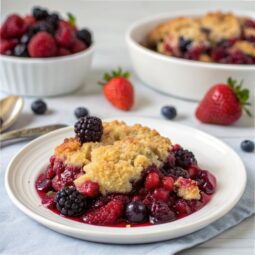 Slow Cooker Berry Cobbler