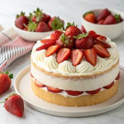 Strawberries and Cream Cake