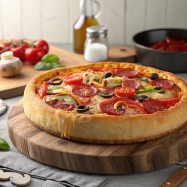 Slow Cooker Deep Dish Pizza