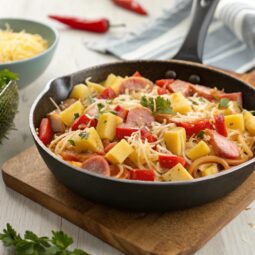 Hawaiian Pasta Skillet