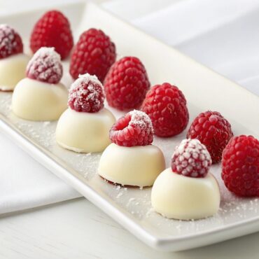 White Chocolate Raspberries