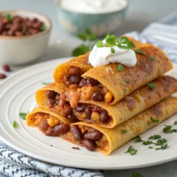Three Bean Enchiladas
